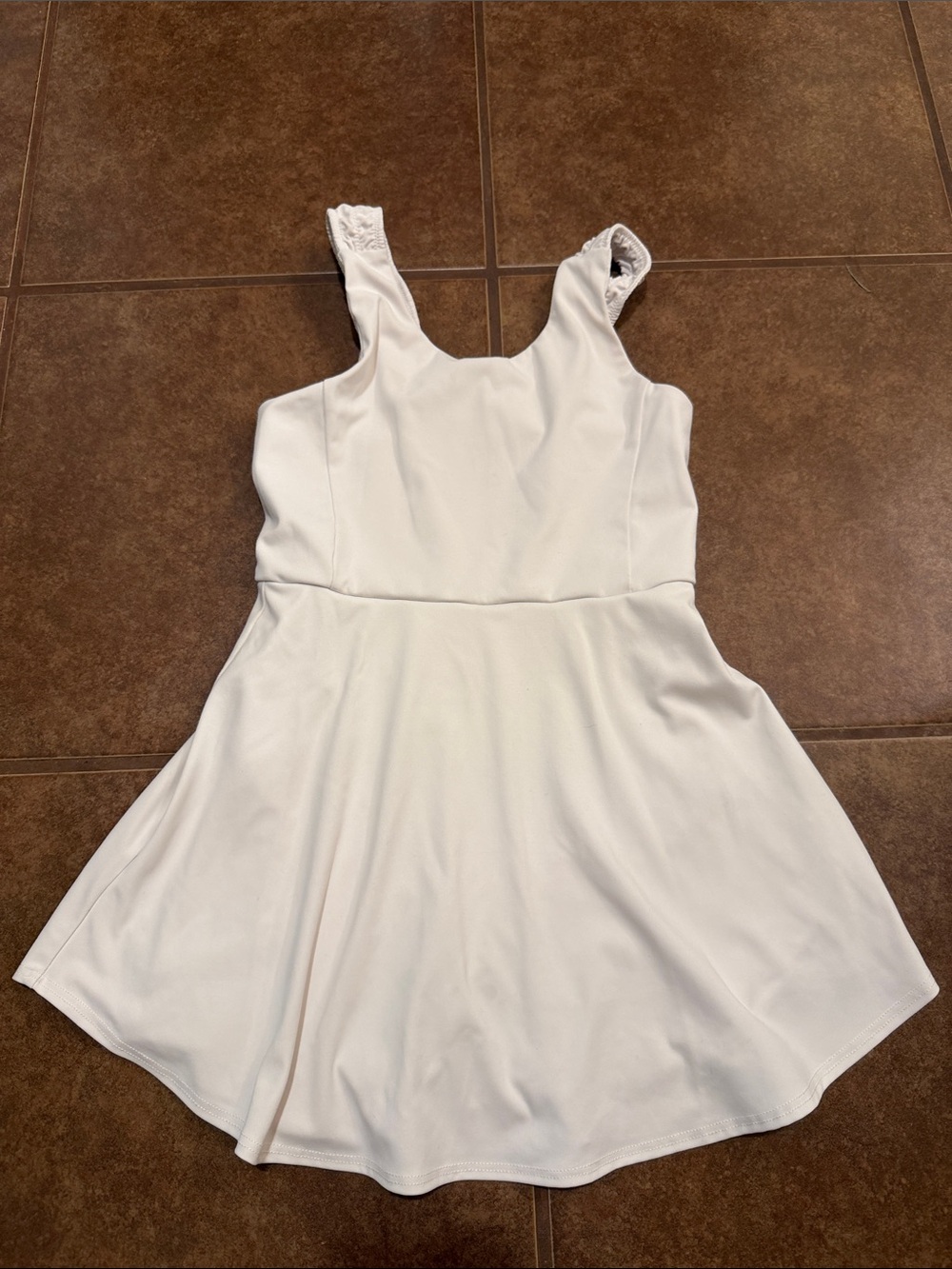 Old Navy White Girls' Casual Skater Dress